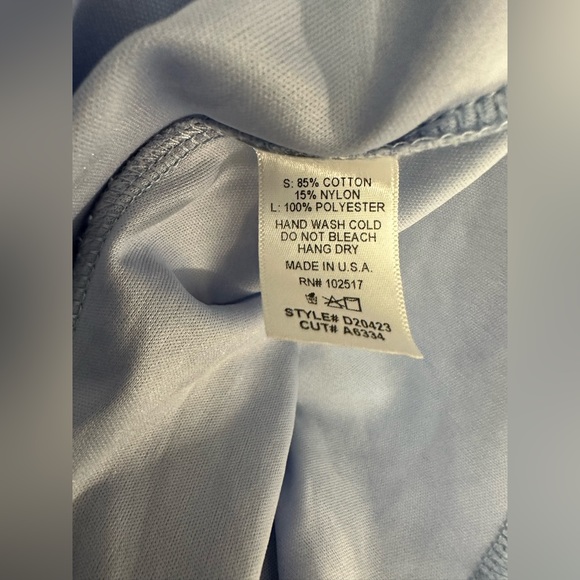 Soprano | Nordstrom Pale Blue Lace Ruffle Neckline Midi Faux Wrap Medium Dress - Picture 7 of 7